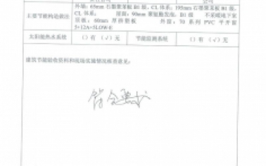 學(xué)府新居項(xiàng)目-建筑節(jié)能工程實(shí)施情況核查表